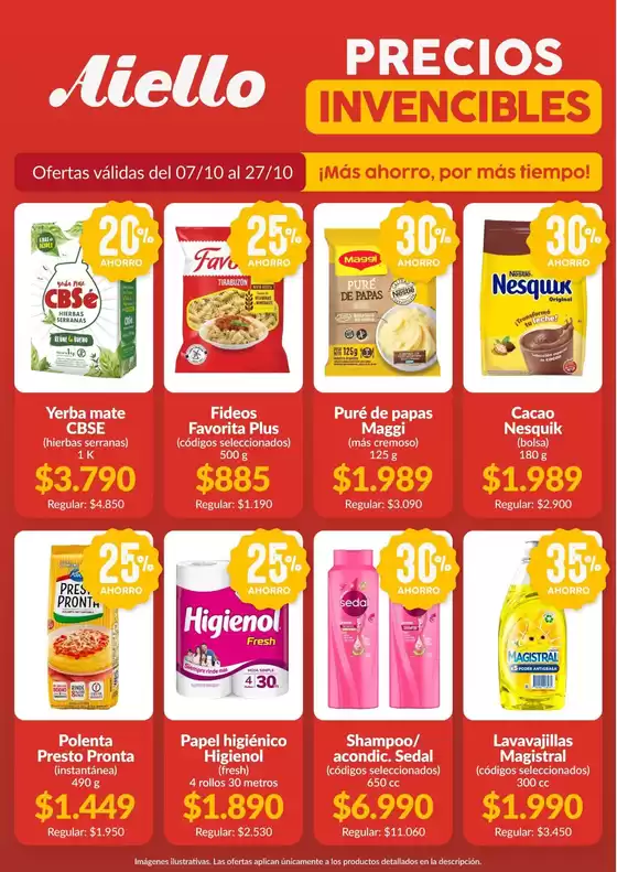 Catálogo Supermercados Aiello | Gran variedad de ofertas | 2026-10-07T00:00:00.000Z - 2026-10-27T00:00:00.000Z