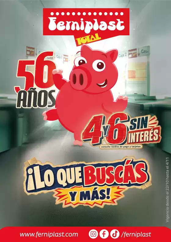 Catálogo Ferniplast en La Punta (San Luis) | Ofertas Ferniplast | 2026-10-22T00:00:00.000Z - 2026-11-04T00:00:00.000Z
