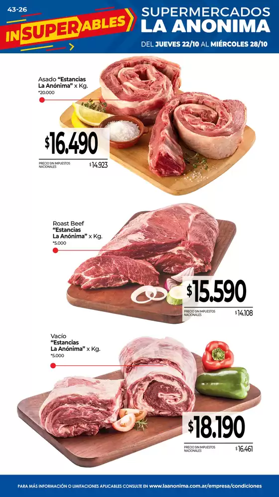 Catálogo La Anonima en San Justo (Santa Fe) | Frescos | 2026-10-22T00:00:00.000Z - 2026-10-28T00:00:00.000Z