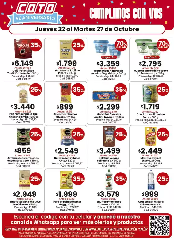 Catálogo Coto en La Punta (San Luis) | Coto Salon Productos Motivo 1 | 2026-10-22T00:00:00.000Z - 2026-10-27T00:00:00.000Z