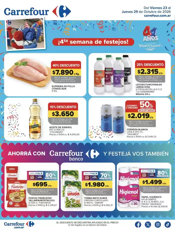 Catálogo Carrefour | Carrefour Hiper 23 Octubre | 2026-10-23T00:00:00.000Z - 2026-10-30T00:00:00.000Z