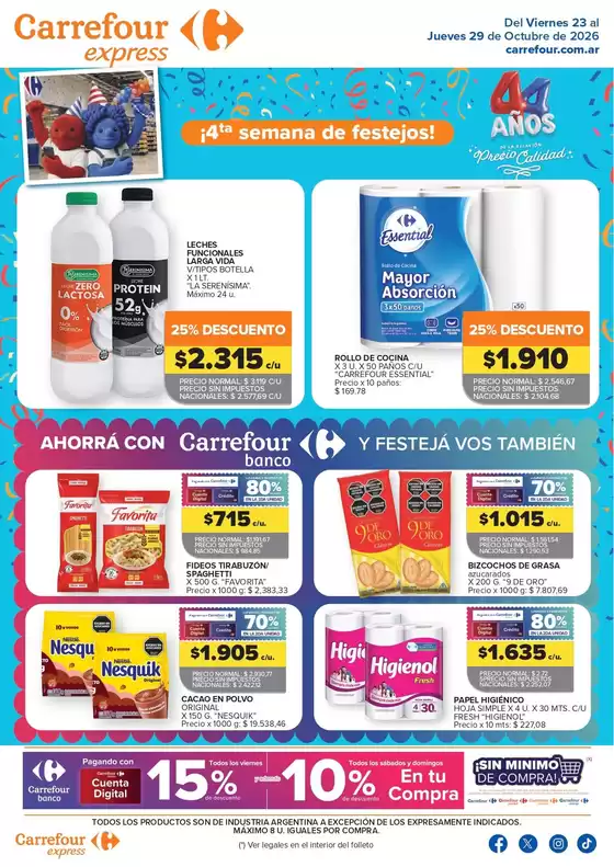Catálogo Carrefour Express | Carrefour Express 23 Octubre | 2026-10-23T00:00:00.000Z - 2026-10-30T00:00:00.000Z