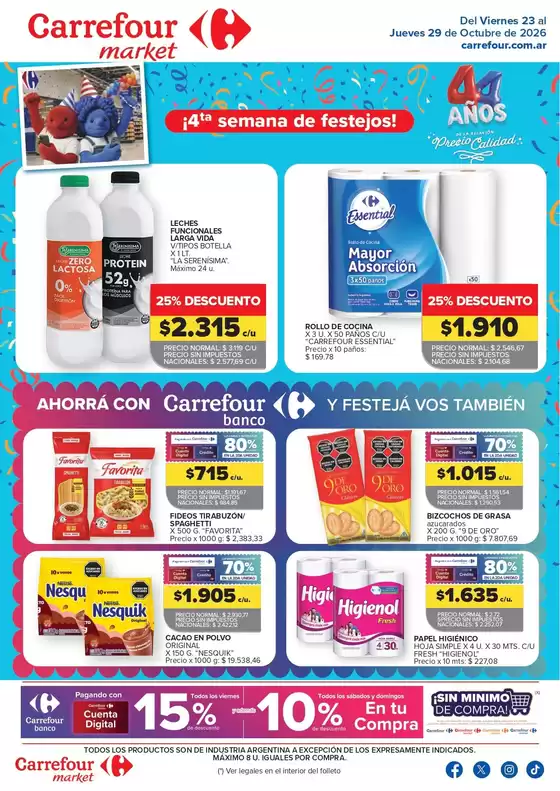 Catálogo Carrefour Market | Market Paraná Concordia | 2026-10-23T00:00:00.000Z - 2026-10-30T00:00:00.000Z