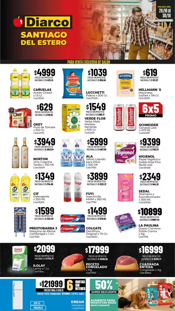 Catálogo Diarco | OFERTAS SANTIAGO DEL ESTERO | 2026-10-26T00:00:00.000Z - 2026-10-30T00:00:00.000Z