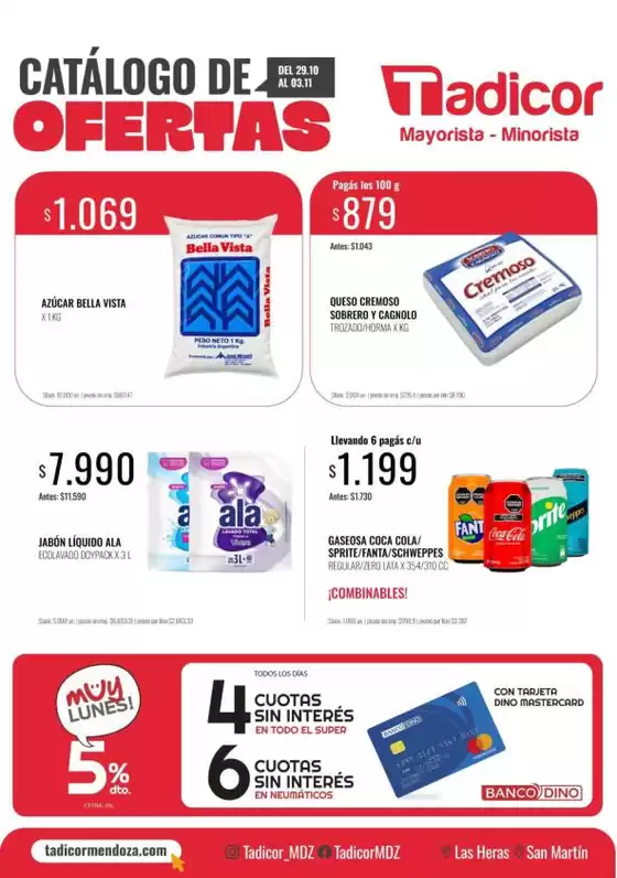 Catálogo Supermercados Tadicor | Ofertas Supermercados Tadicor | 2026-10-29T00:00:00.000Z - 2026-11-03T00:00:00.000Z