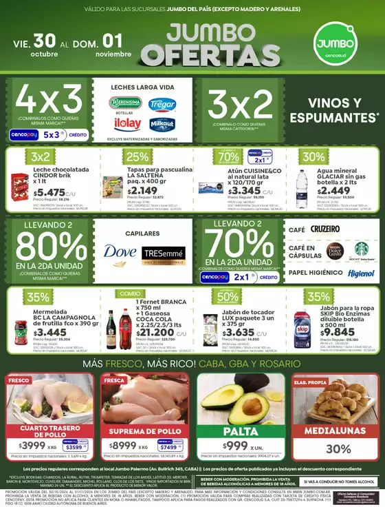 Catálogo Jumbo en Perdriel | Ofertas Rosario | 2026-10-29T00:00:00.000Z - 2026-11-01T00:00:00.000Z