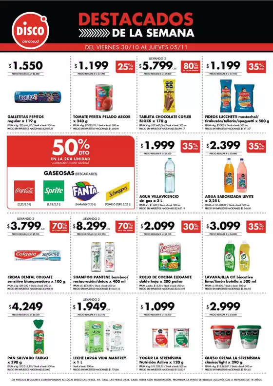 Catálogo Disco | Destacados - Ofertas I Nacional | 2026-10-30T00:00:00.000Z - 2026-11-05T00:00:00.000Z