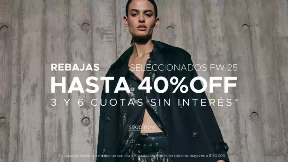 Hasta 40% off