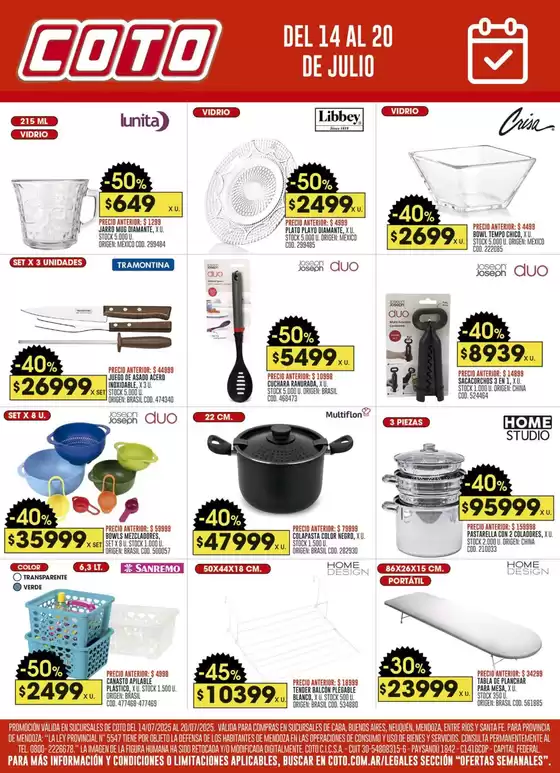 Coto Afiche Web Ofertas Bazar