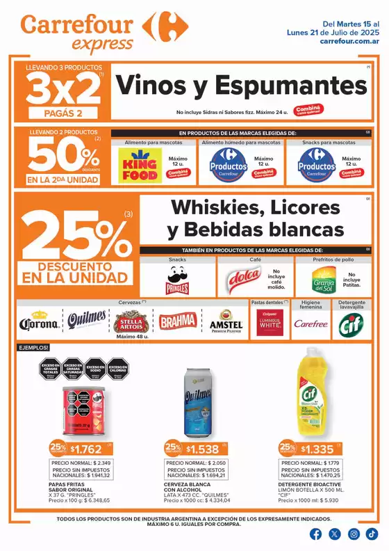 Catálogo Carrefour Express | Carrefour Express 15 de Julio | 2025-07-15T00:00:00.000Z - 2025-07-22T00:00:00.000Z