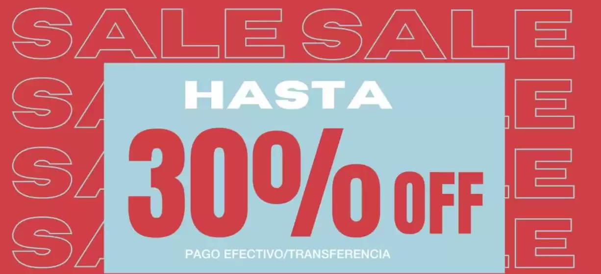 Hasta 30% off