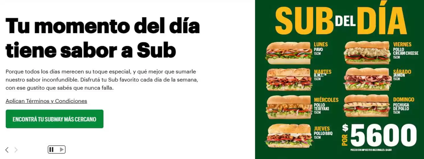 SUB del DIA