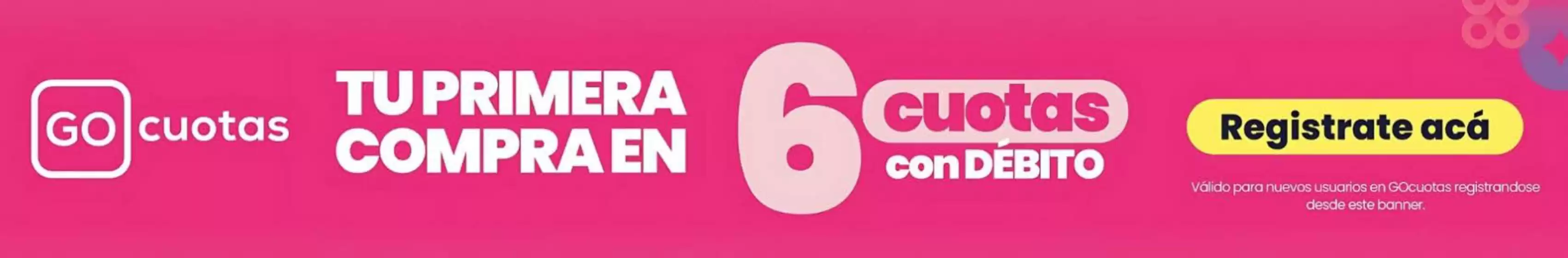 6 cuotas con debito