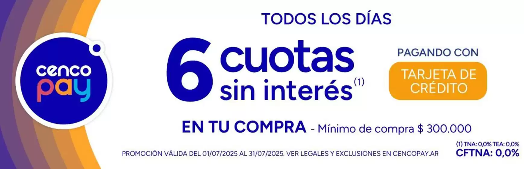 6 cuotas sin interes!!