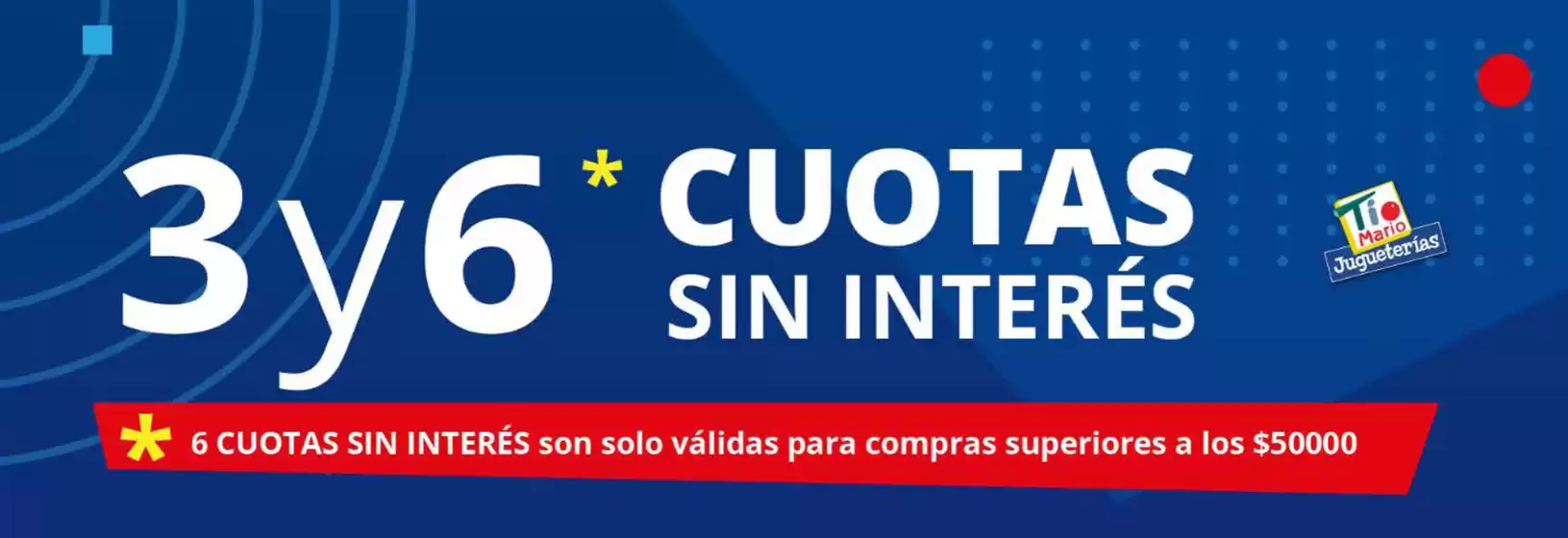 3 y 6 cuotas sin interes!!