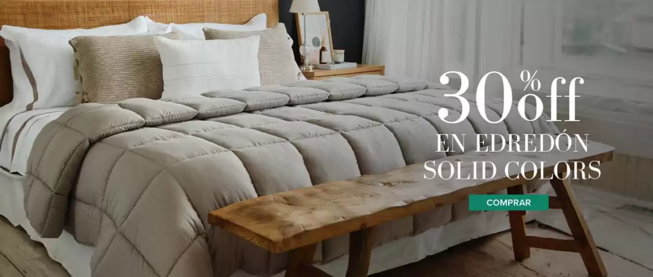 Catálogo Home Collection en Lomas de Zamora | 30% off en ederdon solid colors | 2025-07-18T00:00:00.000Z - 2025-08-05T00:00:00.000Z