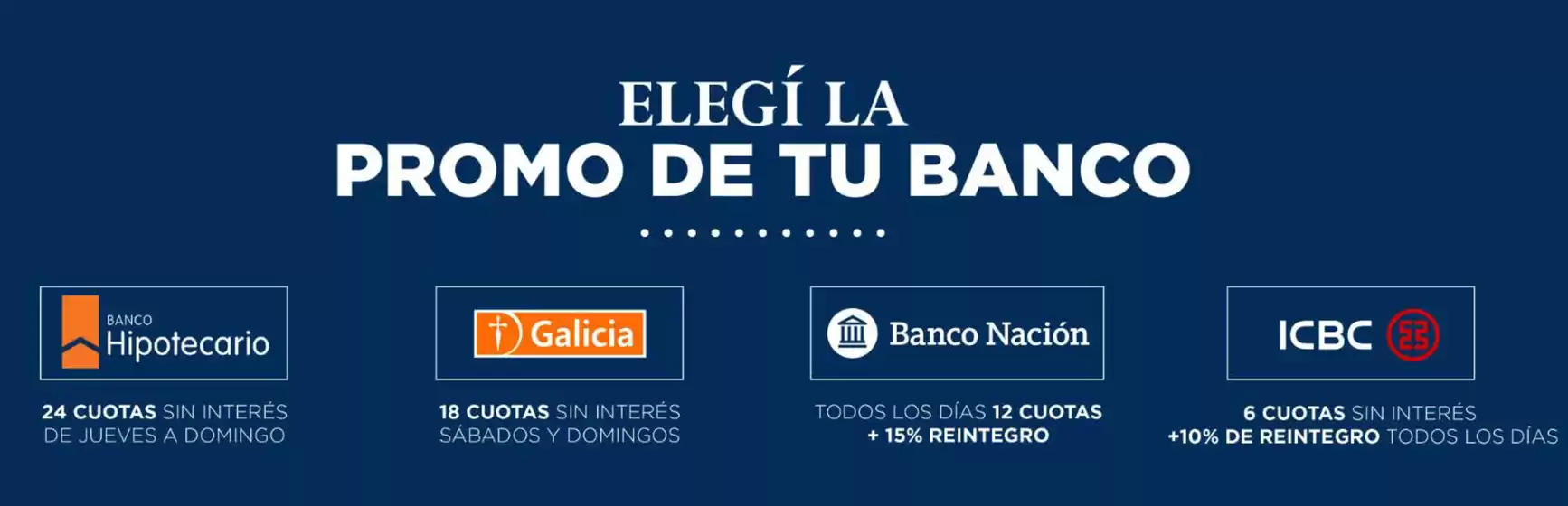 Promociónes bancarias