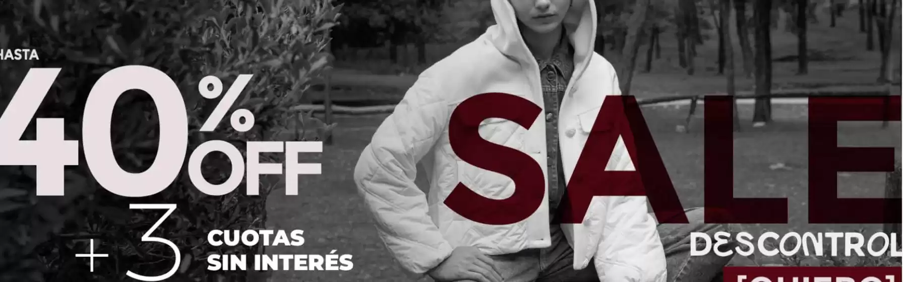 Hasta 40% off