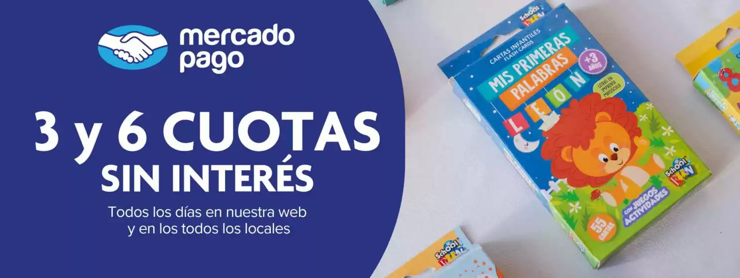 3 y 6 cuotas sin interes!!