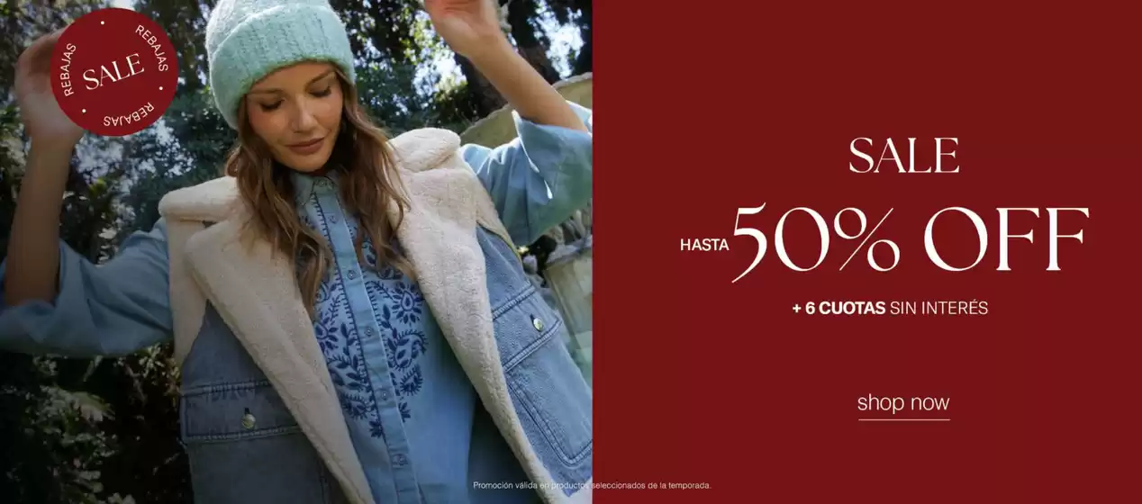 Sale. Hasta 50% off