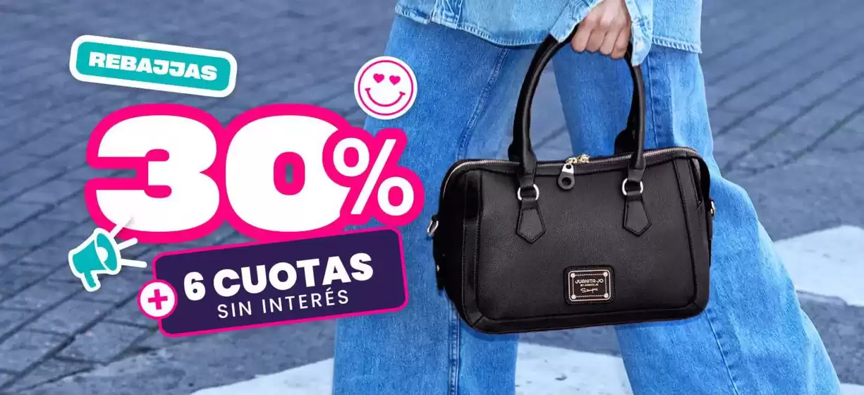 Rebajas. Hasta 30% off