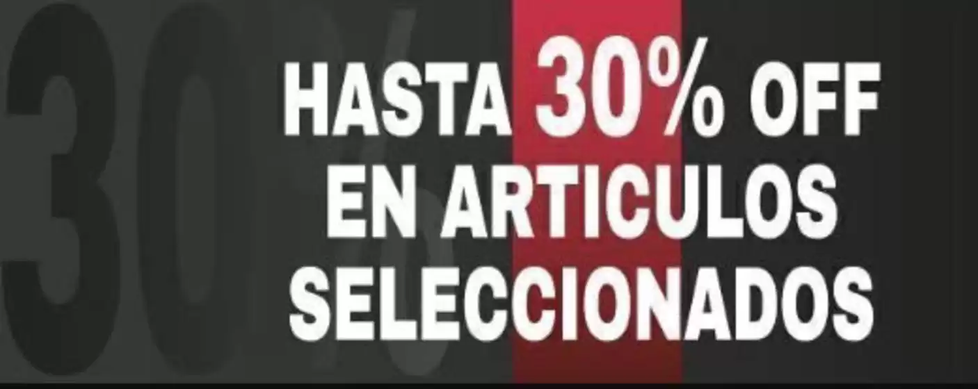 Hasta 30% off