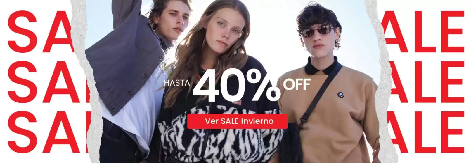 Hasta 40% off