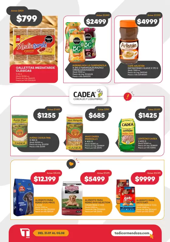 Catálogo Supermercados Tadicor