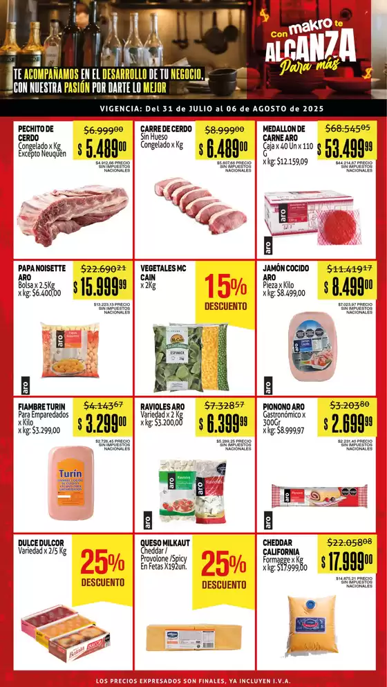 Catálogo Makro en Lanus Este | Ofertas Gastronómicas | 2025-07-31T00:00:00.000Z - 2025-08-06T00:00:00.000Z