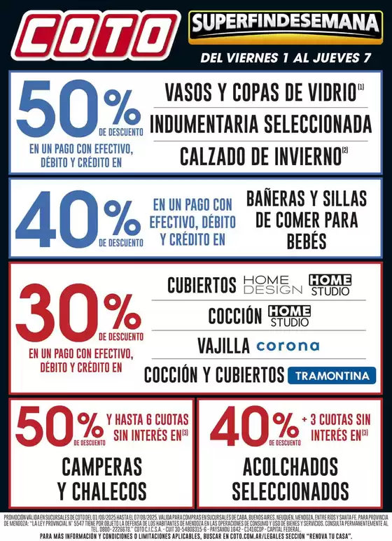 Catálogo Coto en Lanus Este | Coto Afiche Renova | 2025-08-01T00:00:00.000Z - 2025-08-07T00:00:00.000Z