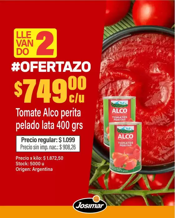 Catálogo Josimar en Santo Tomé (Santa Fe) | Ofertas especiales atractivas para todos | 2025-08-02T00:00:00.000Z - 2025-08-16T00:00:00.000Z
