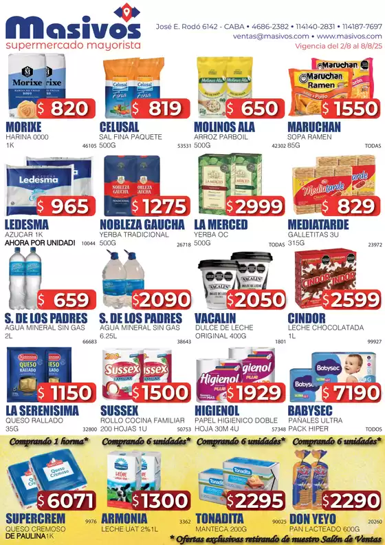 Catálogo Masivos en Santo Tomé (Santa Fe) | Ofertas Masivos | 2025-08-02T00:00:00.000Z - 2025-08-08T00:00:00.000Z