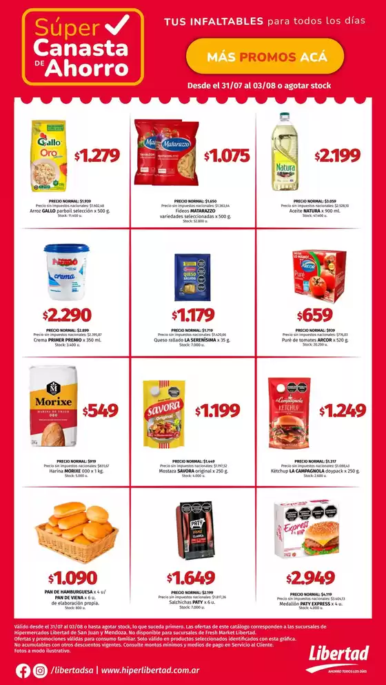 Catálogo Hiper Libertad en Godoy Cruz | Nuevas ofertas para descubrir | 2025-07-31T00:00:00.000Z - 2025-08-03T00:00:00.000Z