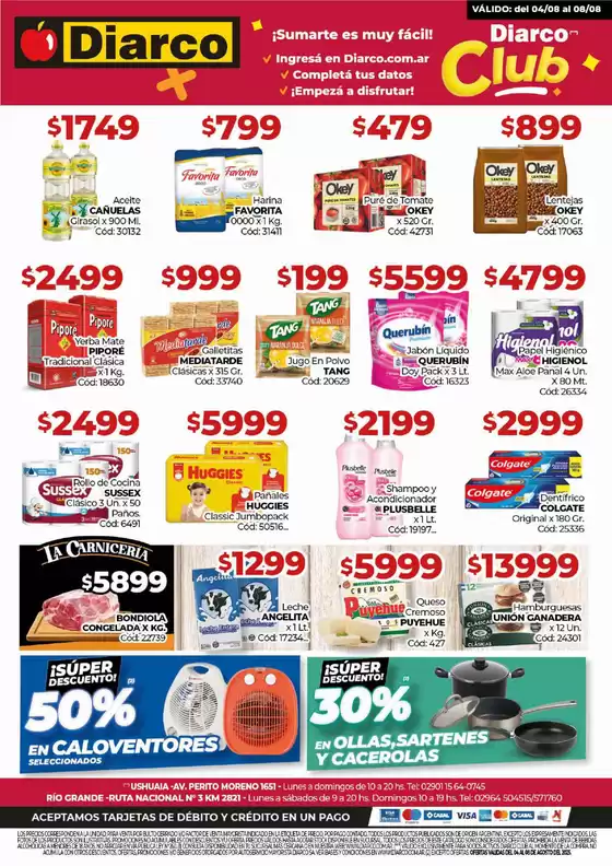 Catálogo Diarco en Mercedes (Corrientes) | Diarco Ofertas Tdf | 2025-08-04T00:00:00.000Z - 2025-08-08T00:00:00.000Z