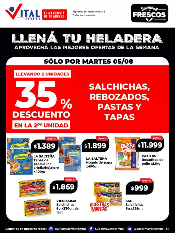 Catálogo Supermayorista Vital en Rivadavia (Mendoza) | Llená tu heladera | | 2025-08-05T00:00:00.000Z - 2025-08-05T00:00:00.000Z