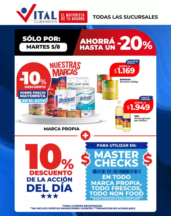 Catálogo Supermayorista Vital en Rivadavia (Mendoza) | Gran variedad de ofertas | 2025-08-12T00:00:00.000Z - 2025-08-14T00:00:00.000Z