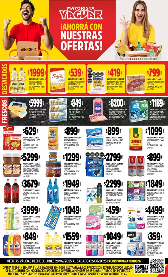 Catálogo Supermercados Yaguar en Salsipuedes | Ofertas exclusivas para nuestros clientes | 2025-08-04T00:00:00.000Z - 2025-08-09T00:00:00.000Z