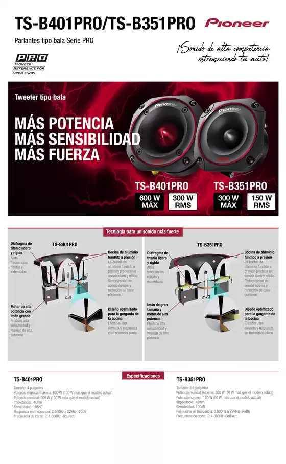 Catálogo Pioneer en El Calafate | TS-B401PRO-TS-B351PRO | 2025-08-05T00:00:00.000Z - 2025-09-10T00:00:00.000Z
