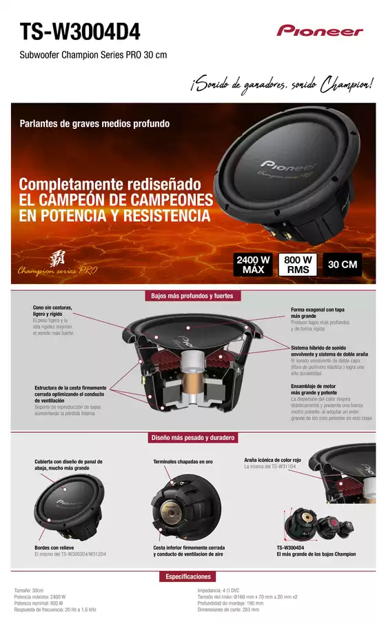 Catálogo Pioneer en El Calafate | TS-w3004d4 | 2025-08-05T00:00:00.000Z - 2025-09-10T00:00:00.000Z