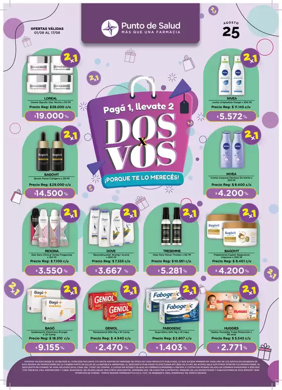 Catálogo Punto de Salud en Oberá | Catálogo de ofertas | 2025-08-06T00:00:00.000Z - 2025-08-17T00:00:00.000Z