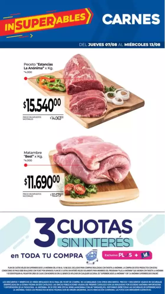 Ofertas principales para todos los clientes