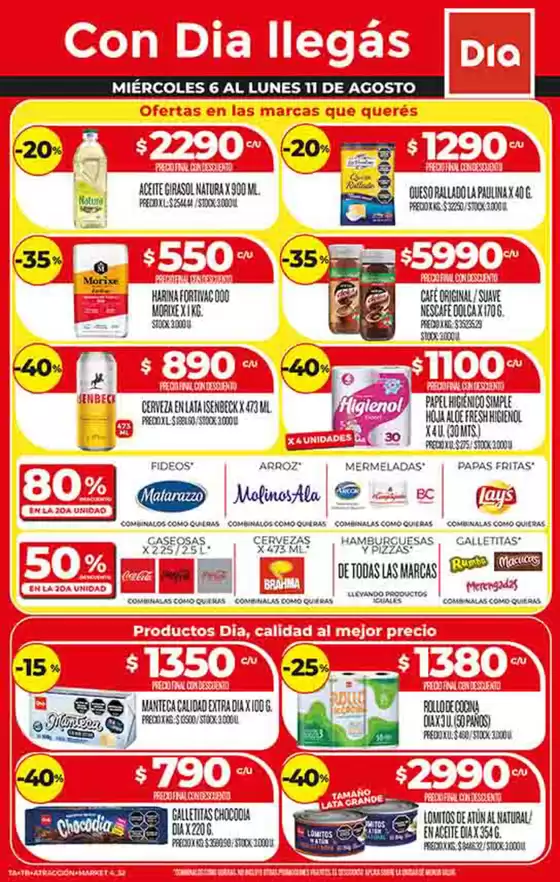 Catálogo Supermercados DIA en Curuzú Cuatiá | Catálogo Supermercados DIA | 2025-08-06T00:00:00.000Z - 2025-08-11T00:00:00.000Z