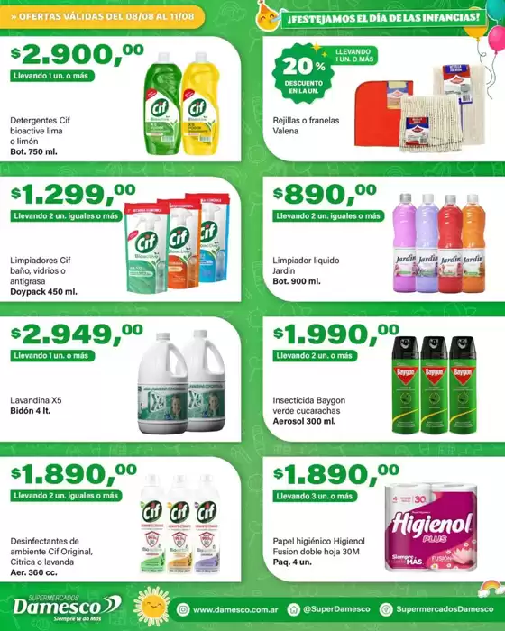 Catálogo Supermercados Damesco en Tartagal (Salta) | Grandes descuentos en productos seleccionados | 2025-08-08T00:00:00.000Z - 2025-08-11T00:00:00.000Z