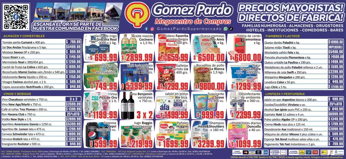 Catálogo Gomez Pardo en Firmat | Aviso Sábado | 2025-08-09T00:00:00.000Z - 2025-08-15T00:00:00.000Z
