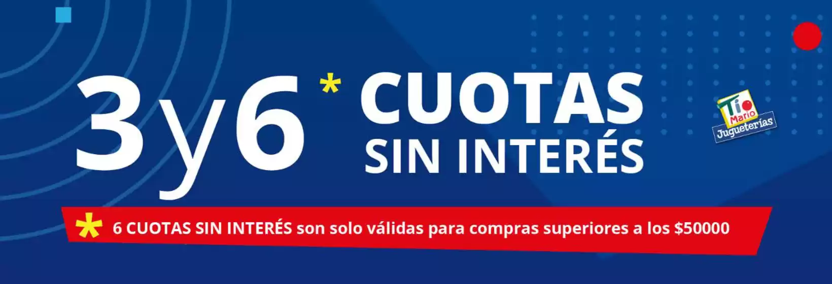 3 y 6 cuotas sin interes!!