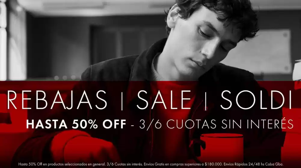 Rebajas. Hasta 50% off