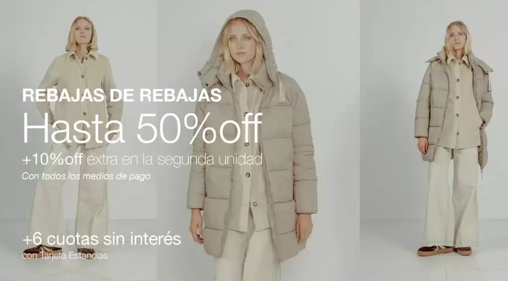 Rebajas. Hasta 50% off