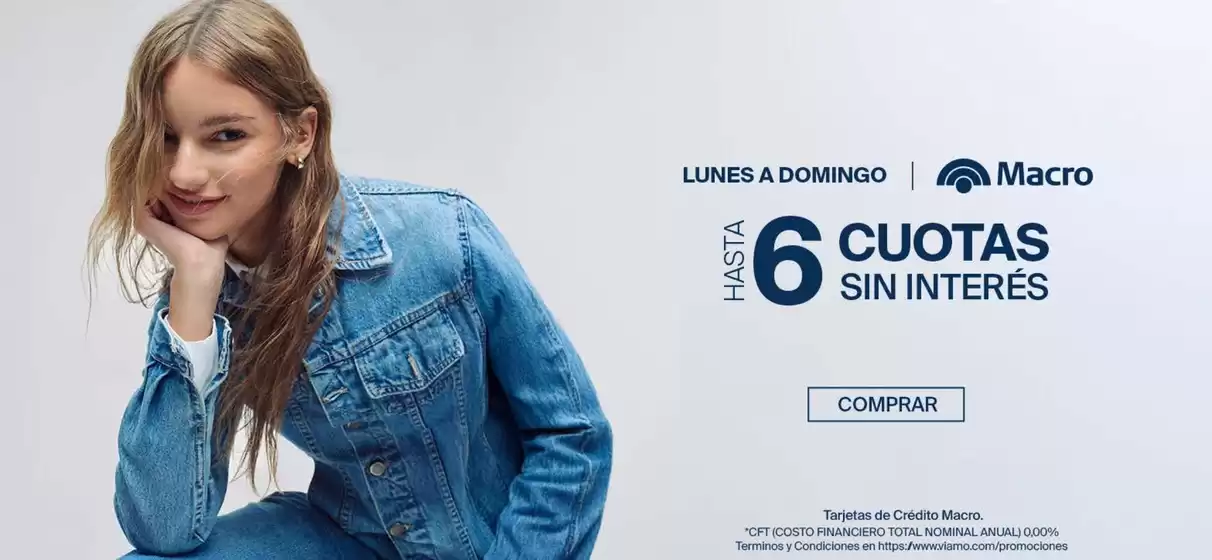 Hasta 6 cuotas sin interés