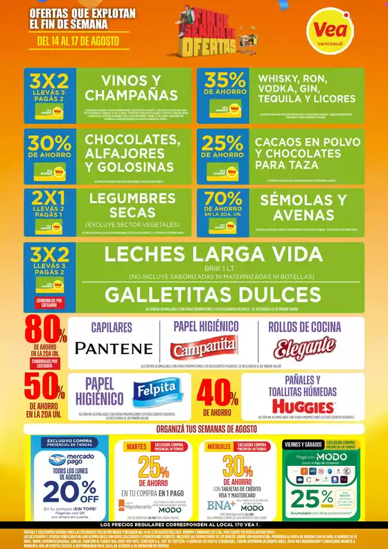 Catálogo Supermercados Vea en Neuquén | Ofertas y promociones actuales | 2025-08-14T00:00:00.000Z - 2025-08-17T00:00:00.000Z