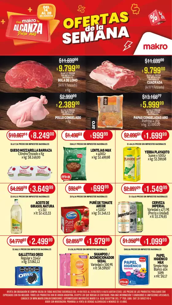 Catálogo Makro | Ofertas semanales | 2025-08-14T00:00:00.000Z - 2025-08-20T00:00:00.000Z
